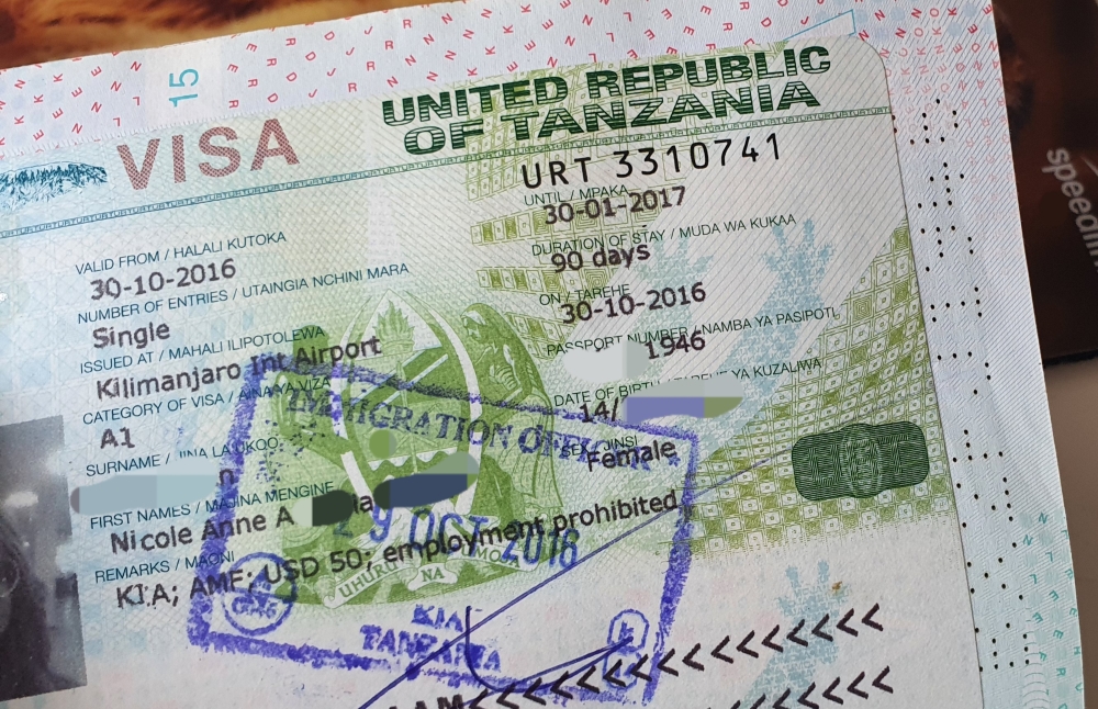 Safari Atelier - Visum aanvragen voor Tanzania - Tanzania visa