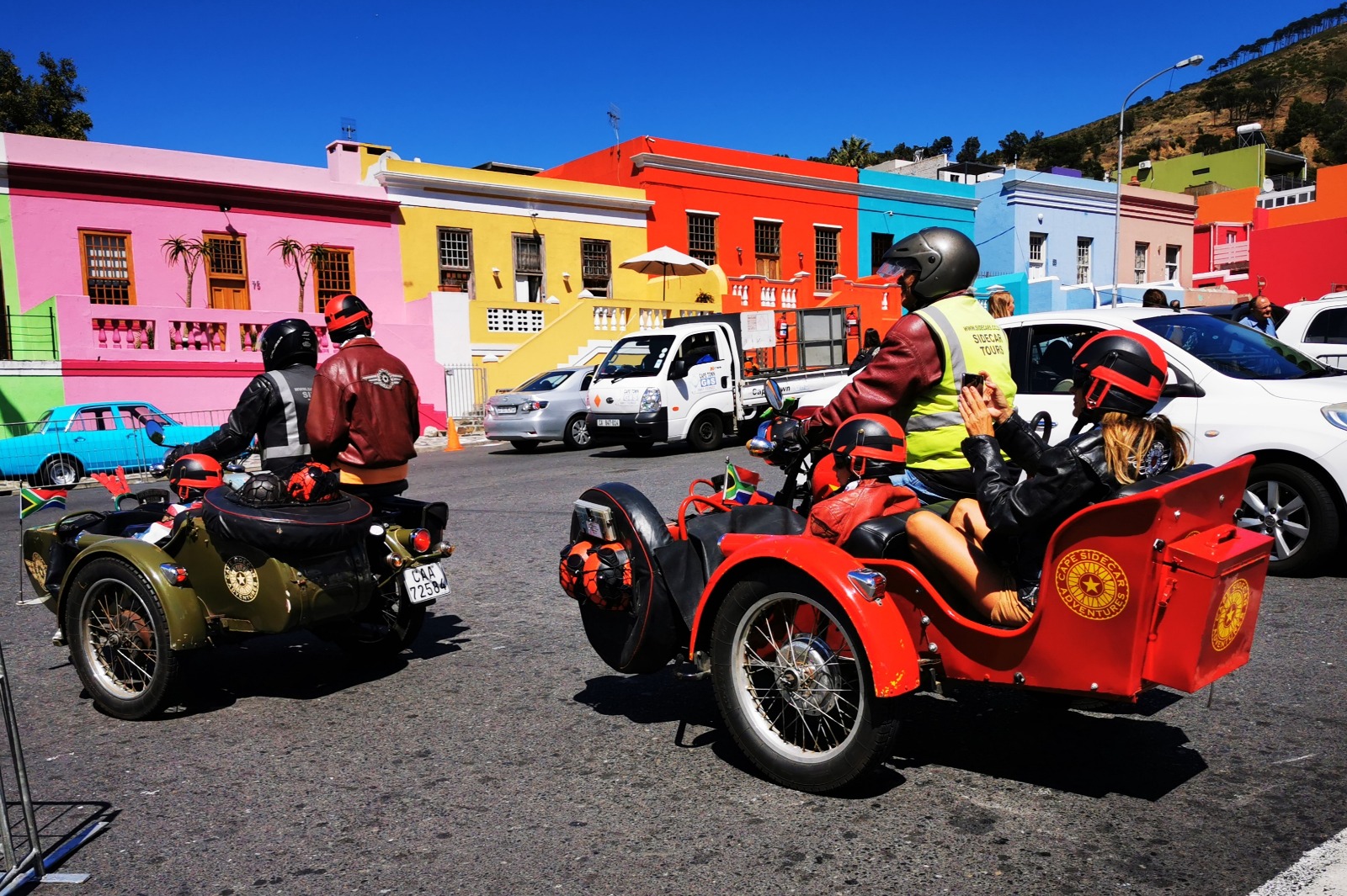 Side Car familiereis Zuid Afrika Safari Atelier - motor side car tour Kaapstad - familievriendelijk - Zuid Afrika